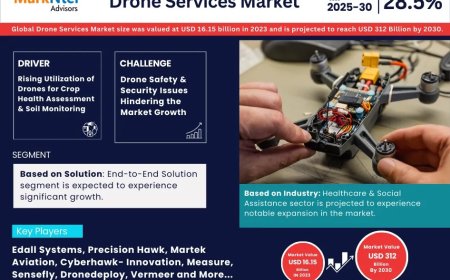Drone Services Market Trends 2025–2030: Outlook, Value & Key Companies