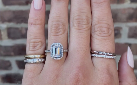 The refined glow of emerald cut engagement rings