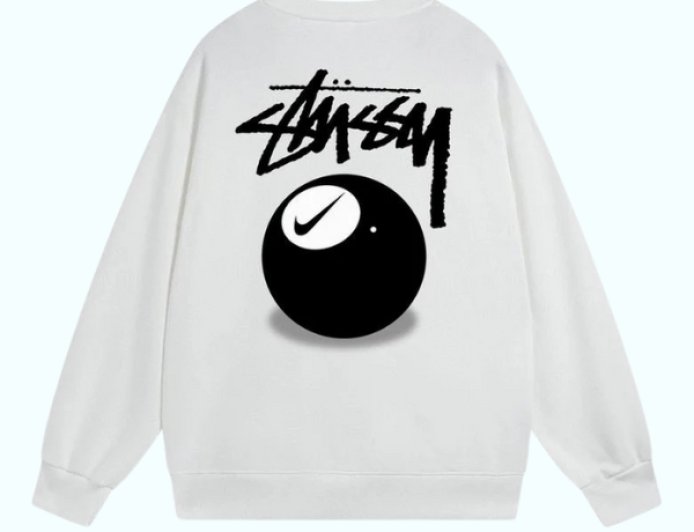 Effortless Edge in the Stussy 8-Ball Long Sleeve Tee – Washed Brown