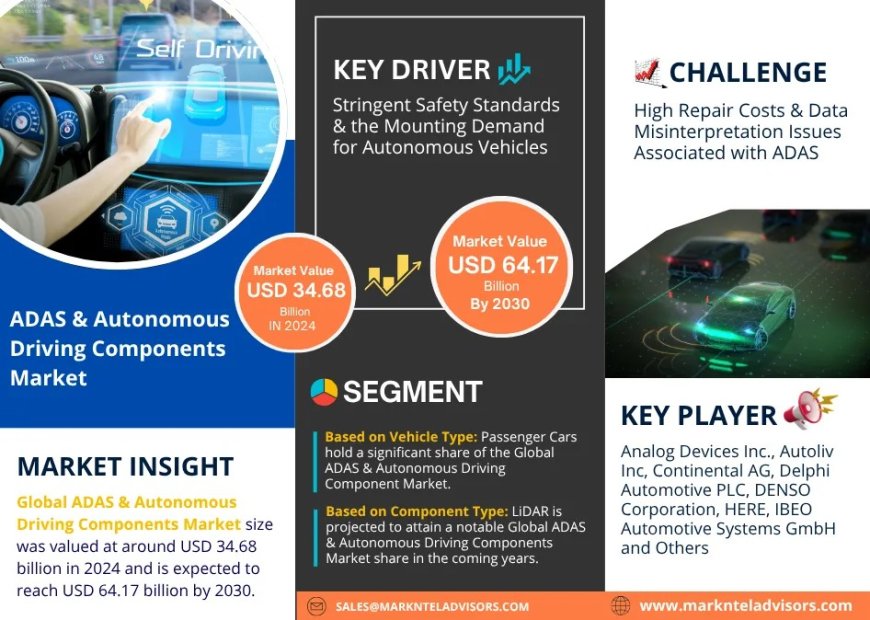 ADAS & Autonomous Driving Components Market Trends 2025–2030: Outlook, Value & Key Companies